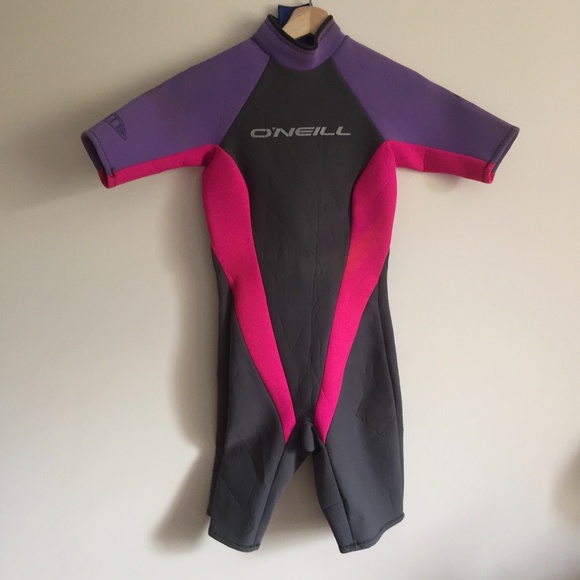 O'Neill Other - O'NEILL Elite Pink Purple Gray Wetsuit Sz 8